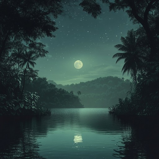 This instrumental captures the essence of a serene jungle night with gentle drum and bass rhythms and ambient elements. Soft percussion and soothing synths combine to create a relaxing and enchanting soundscape.