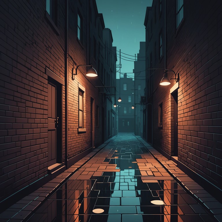 This track features a dense, darkwave inspired soundscape that captures the oppressive feeling of urban underbellies at night. The music moves like an unseen menace lurking in the shadows, edging through throbbing bass undercurrents alongside stark industrial noises that mimic the distant echo of city life.