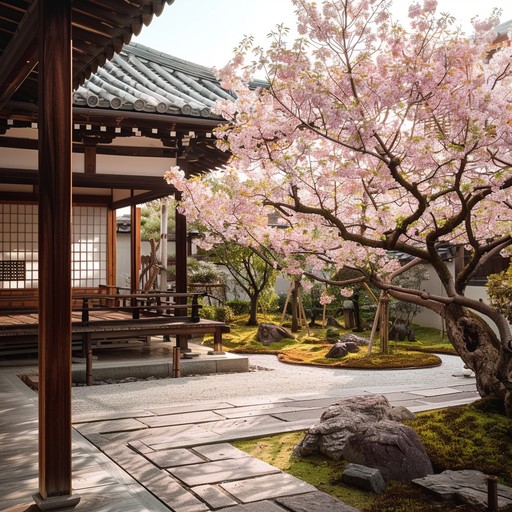 A harmonious blend of modern j pop beats and traditional japanese shamisen melodies. This instrumental song captures the essence of cherry blossoms in full bloom, bringing a sense of tranquility and upliftment. Ideal for creating a peaceful yet lively ambiance with a cultural touch.