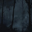 eerie metal song with chilling forest ambiance