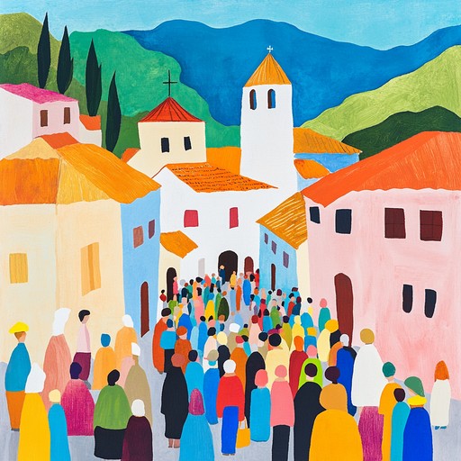 Imagine yourself in a lively balkan village, with people dancing and celebrating under the radiant sun. This instrumental chalga track features fast paced, jubilant rhythms and infectious melodies, creating a whirlwind of joyous energy that gets everyone on their feet. The music, driven by lively accordion and percussion, evokes a sense of community, fun, and unbridled happiness.