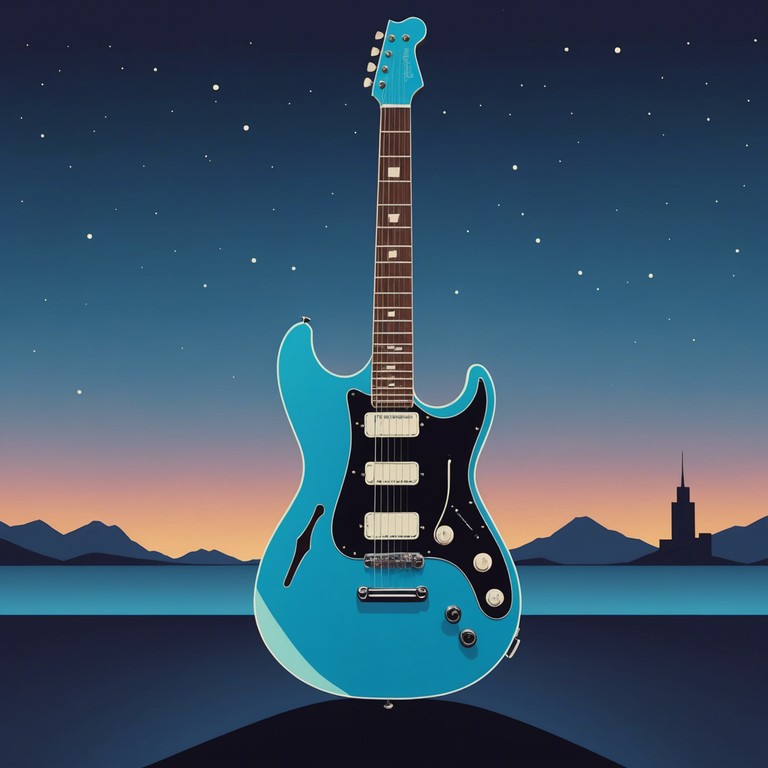 Imagine a song that feels like a smooth, deep conversation under the stars. The electric guitar carries a conversation with soft percussion, creating an atmosphere both reflective and intimate.