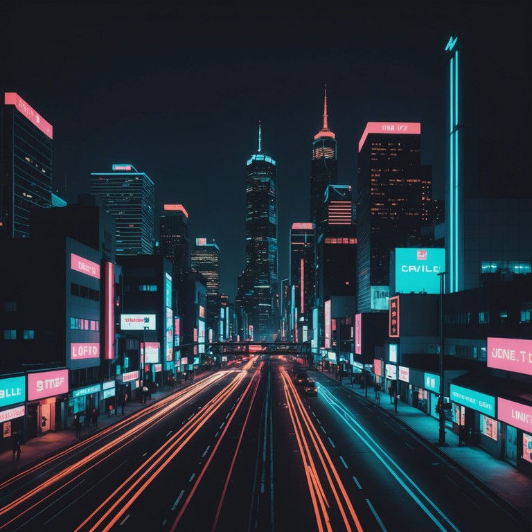 This track embodies the pulse of a vibrant city at night. The lively, energetic rhythm is layered with rich, shimmering synths, creating an evocative soundscape that mirrors the hustle and bustle of urban life. It's perfect for capturing the essence of excitement and activity inherent to metropolitan living.