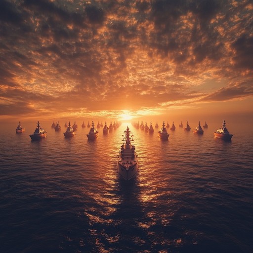 An electrifying, fast paced instrumental anthem embodying the adventurous and heroic spirit of the russian navy. This track sets sail with powerful orchestral brass and driving percussion, painting a sonic picture of naval conquest and exploration on the high seas. Inspired by historical naval traditions and infused with modern energy, it's a tribute to courage and camaraderie.