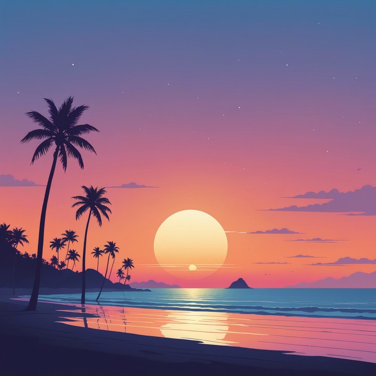 Imagine an evening stroll along the beach, the sky painted in hues of orange and purple, while cool rhythms and ethereal synths play, providing a soundtrack to a tranquil night.