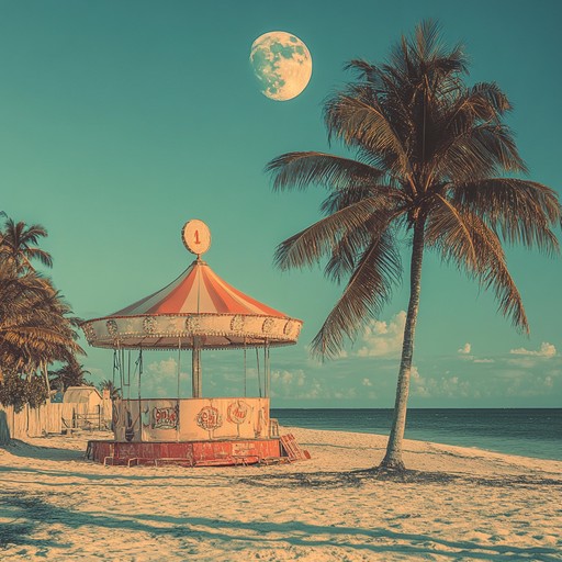 This track masterfully combines the lively timbre of calypso steel drums with eerie sound elements, resulting in a paradoxical yet intriguing ambiance. Imagine a carnival on a lonely tropical island, where the joyfulness of the music contrasts starkly with the chilling, ghostly undertones.