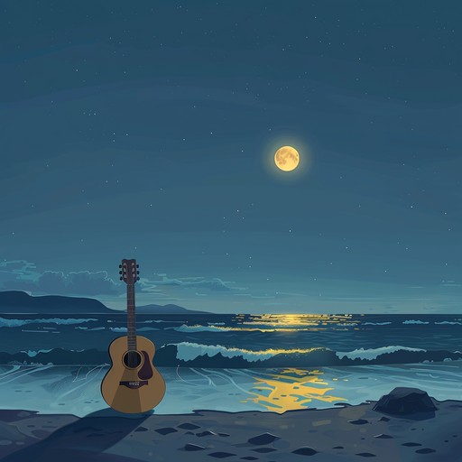 This track captures the essence of a dreamlike samba under the moonlit sky. Ethereal melodies blend seamlessly with rhythmic samba beats, evoking a serene beachside paradise. The gentle strumming of the guitar adds to the tranquil atmosphere, transporting listeners to a magical, moonlit night by the ocean waves.