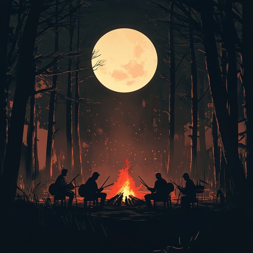 A mesmerizing instrumental piece featuring deep tribal drums and eerie melodies that transport listeners to ancient midnight rituals. Echoing percussions intertwine with haunting tones, creating a mysterious atmosphere that evokes the essence of forgotten tribes.