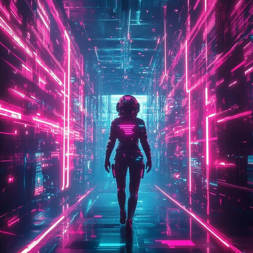 In a neon lit cityscape, rebellion boils over with relentless synths and electric guitar riffs. This industrial cyberpunk anthem embodies raw urban rage and uncompromising defiance, energized by harsh distortions and relentless tempos.