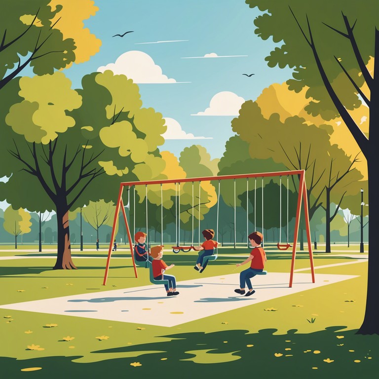 A lively and upbeat instrumental that captures the essence of a sunny day at the playground, perfect for invigorating young minds and encouraging playful spirits. The melodious and simple composition makes it an ideal background for children's activities and educational purposes.