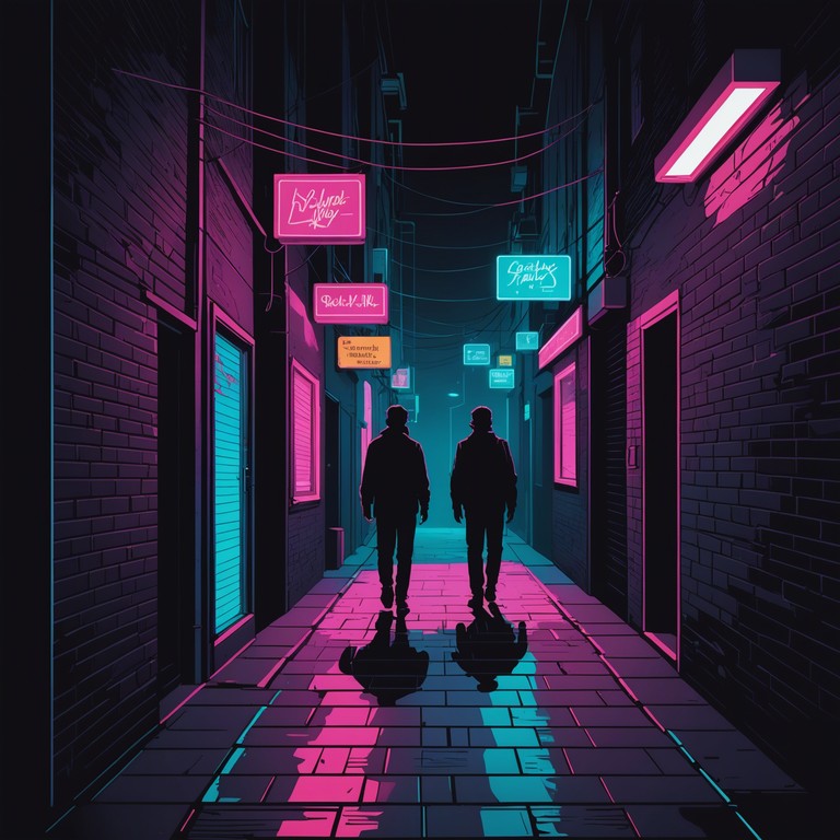 This composition dives into the heart of a neon drenched cyberpunk cityscape, evoking images of a future both alluring and grim. The track intertwines gritty electronic elements with brooding atmospheric tones, designed to transport the listener to a world of high tech noir and urban dystopia.