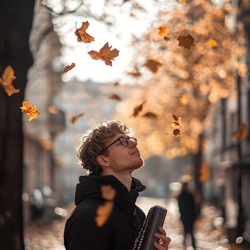 Engage in an introspective journey through berlin, as soft harmonica tunes blend with ambient lo fi textures to provoke a profound connection with the city's poignant autumn setting.