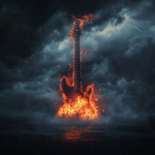 An intense blend of fierce guitar riffs and relentless rhythms driving an ecstatic and powerful sonic journey, embracing raw emotions and fiery passions, promising an immersive and exhilarating experience.