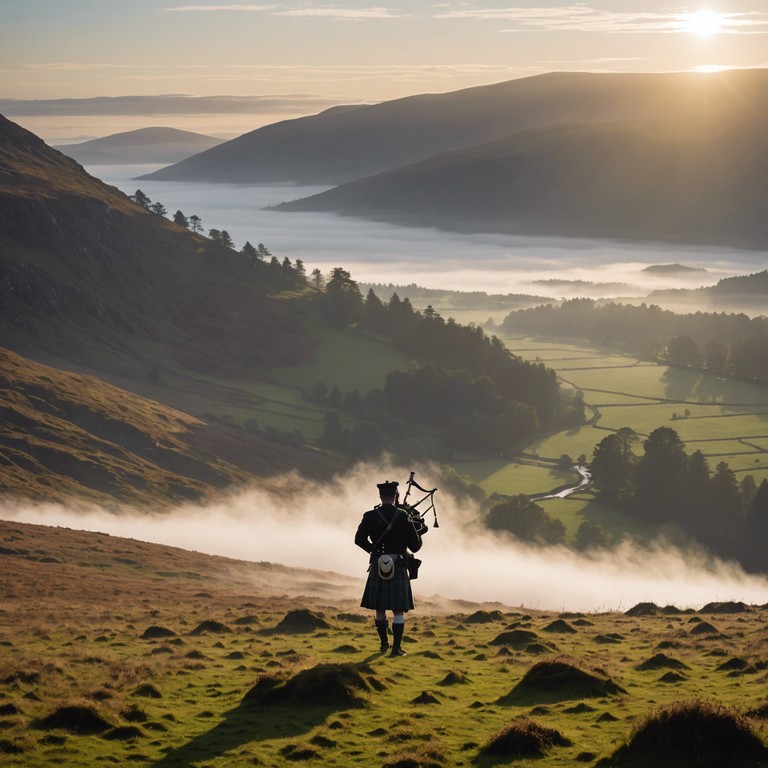 Imagine standing atop a vast highland at dawn, the air crisp and the only sound is the soul touching drone of a single set of bagpipes embracing new daylight.