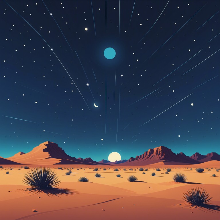 A breathtaking auditory journey that puts you right in the heart of a desert oasis under the starlit sky, with traditional middle eastern rhythms underpinning a sweeping orchestral backdrop.