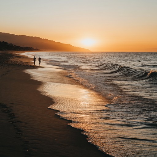 An enchanting instrumental calypso piece that uses gentle steel drums and rhythmic percussion to create an atmosphere of warm, romantic tropical evenings. The music flows smoothly with subtle melodies that evoke a sense of intimacy and peaceful connection, ideal for setting a romantic mood on a tropical beach under the setting sun.