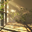 gently captures serene afternoon with soft ambient lofi texture