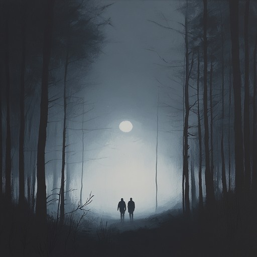 A chilling composition with eerie melodies weaving through ghostly, haunting ethereal soundscapes. Delve into the mysterious with whispering synths and echoing chimes that create an otherworldly, spectral atmosphere. Perfect for evoking the feeling of being watched by unseen spirits in a foggy, moonlit forest