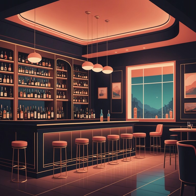 Imagine a track that effortlessly encapsulates the essence of a tranquil, upscale lounge, where every note offers a background to intimate discussions and expensive tastes. This track should have understated elegance, flowing smoothly to complement an environment of affluent ease.