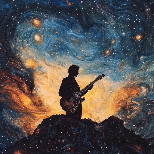 A captivating instrumental piece that combines psychedelic rock elements with ambient soundscapes, featuring layered guitars, ethereal effects, and hypnotic rhythms to create a trippy musical experience reminiscent of cosmic exploration.