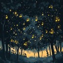 lively lullaby with playful melodies evoking twinkling fireflies' dance