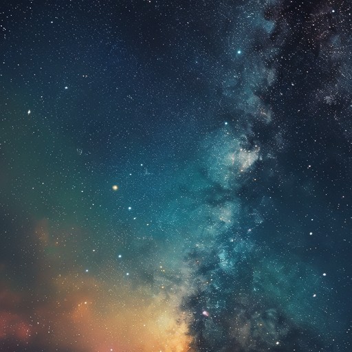 This track embodies the essence of a journey through the cosmos, with shimmering sonics that evoke the sparkling of stars and nebular clouds in the far reaches of space. The detailed soundscape captures the imagination, helping the listener visualize the serene vastness of the universe.