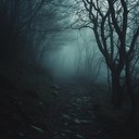 eerie whispered tunes amidst dark ancient trees