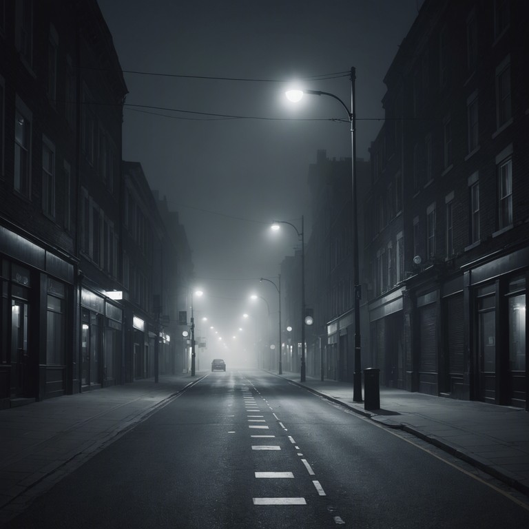 Imagine walking alone through a dimly lit, fog filled urban landscape late at night. The stillness amplifies every soft whisper and distant echo, creating a chilling yet intriguing atmosphere. This composition captures the essence of a mysterious, nocturnal city, with eerie whispers carried by the wind between silent, towering buildings. Designed to evoke feelings of intrigue and slight unease, the music navigates through the haunted corners of urban legends and the unspoken stories of the city streets.