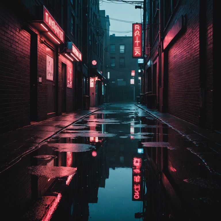 A darkly entrancing track that blends traditional japanese instruments with modern synth elements to create a suspenseful, menacing soundscape, evoking the mysterious and often hidden nightlife of tokyo. This fusion makes one feel like walking through a foggy, neon lit alleyway, unsure of what awaits around the next corner.