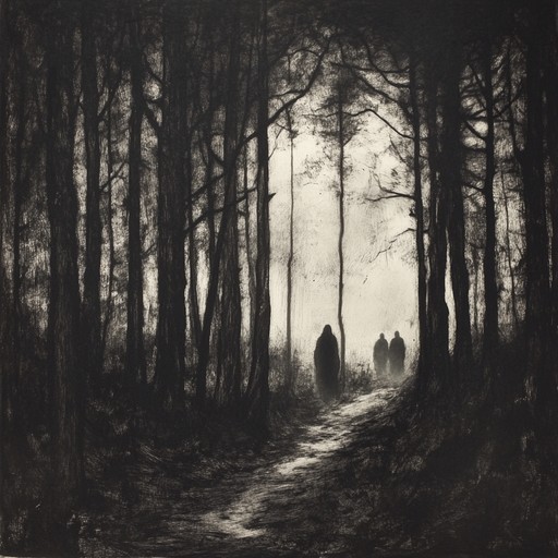 An instrumental bluegrass track that combines dark, brooding melodies with traditional appalachian instrumentation. The haunting banjo leads create an eerie soundscape that captures the ominous mood of shadowy forests and mist covered mountains.