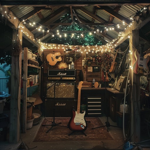 Evoke the warmth and intimacy of a small garage recording, capturing the rawness and heartfelt emotion of an indie songwriter. This track centers around a gentle guitar melody, complemented by minimalistic percussion and subtle background reverb, creating a close, personal atmosphere.