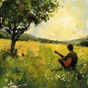 uplifting acoustic guitar melody celebrating liberation and resilience