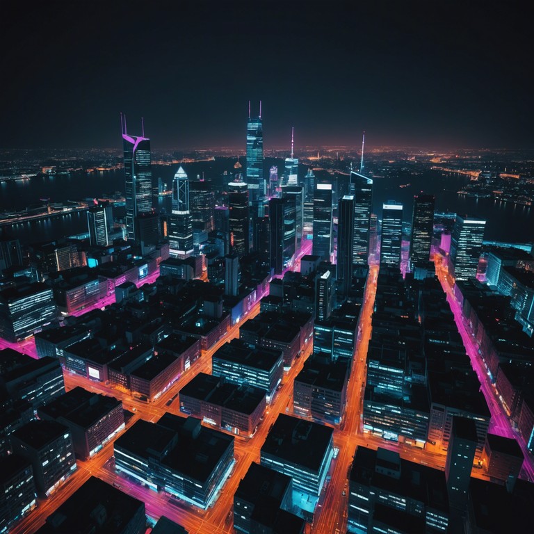 This track encapsulates an evocative journey through a neon lit cityscape at midnight. The music combines ethereal synth pads with haunting melodies that resonate with a sense of yearning and futuristic awe. The rolling bass and subtle arpeggios add a layer of deep emotion to the track, making it perfect for reflective moments or late night drives.