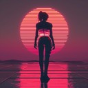 a confident and stylish synthwave track with a futuristic feel