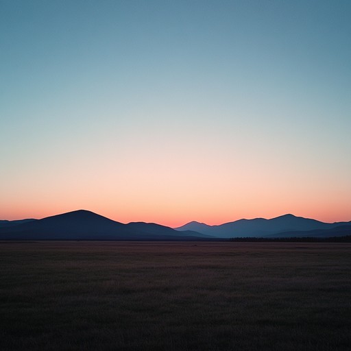 An ethereal instrumental composition that merges dreamy soundscapes with western themes, portraying the feeling of riding alone across silent plains enveloped in the gentle glow of sunset