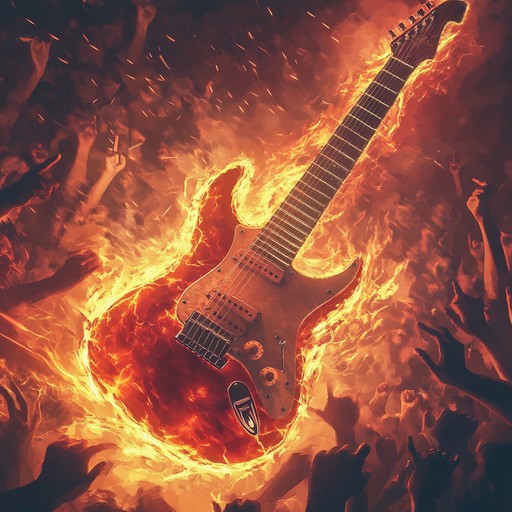 An instrumental rap metal track that combines heavy guitar riffs and aggressive hip hop beats to create an energizing anthem celebrating triumph and success