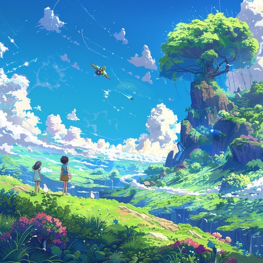 An engaging and lively instrumental track embodying the exhilarating spirit of an anime adventure. Filled with energetic melodies and dynamic rhythms, the piece captures the joy of discovery, the thrill of heroism, and the wonder of fantastical worlds. Perfect for scenes involving high energy chases, epic battles, and moments of lighthearted camaraderie among friends.