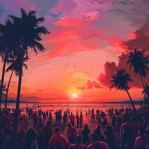 A lively instrumental capturing the upbeat spirit of 80s beach parties, featuring catchy synth melodies, bouncy basslines, and a driving beat to get listeners dancing. Perfect for evoking summer fun and carefree times.