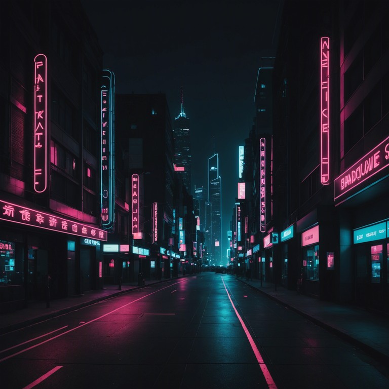 A high energy instrumental track that captures the essence of a nocturnal chase through a futuristic cityscape, driven by pulsating synth lines and echoing melodies. This composition uses dynamic changes to reflect both the urgency of pursuit and the awe of a neon lit metropolis at night.