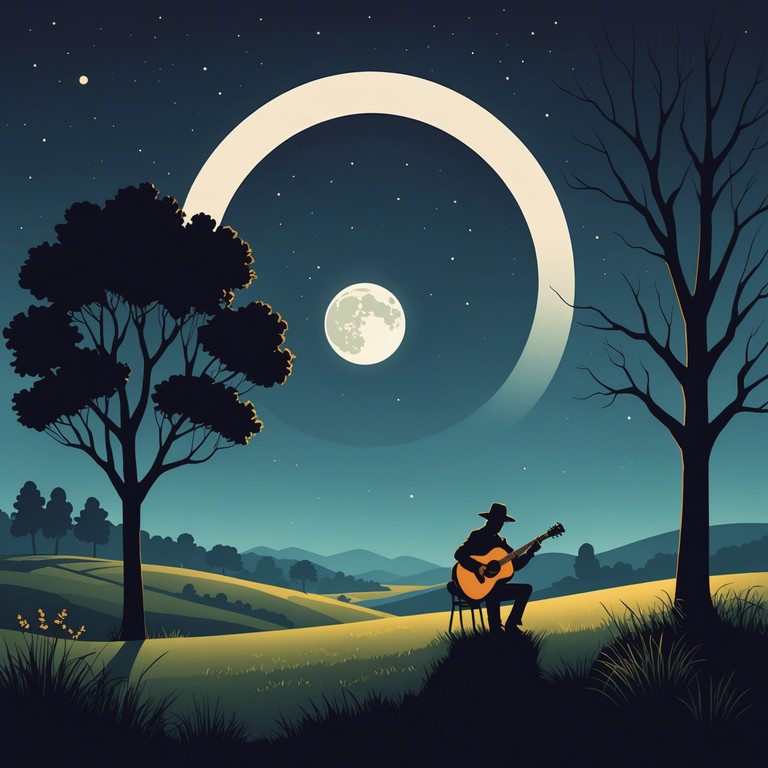 Imagine a solo guitarist, under the vast, starlit sky amidst the gentle sway of trees, playing tunes that resonate with the heartbeat of the brazilian plains.