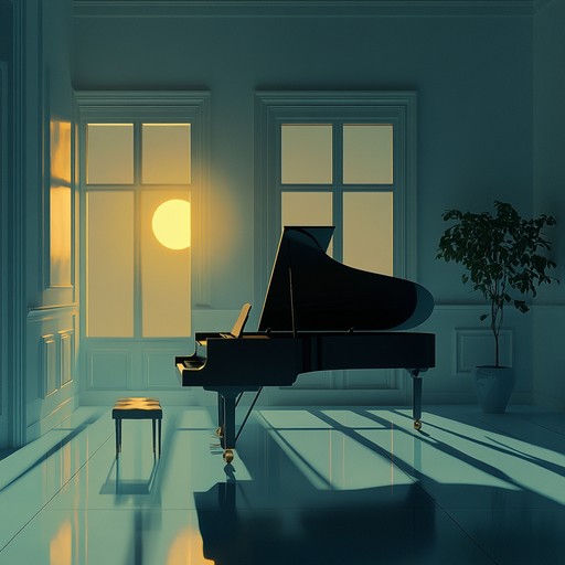 A hauntingly beautiful piano composition with evocative notes that gently crescendo and decrescendo, creating an intimate, almost whispered dialogue. Perfect for moonlit night reflections or tranquil moments