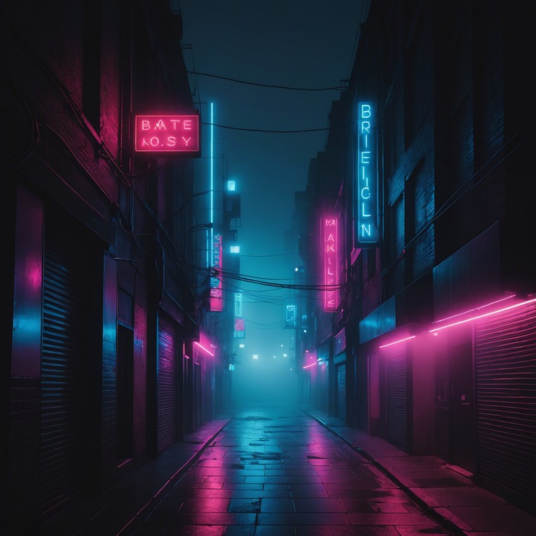 This track invokes the feeling of wandering through a foggy, neon lit cityscape during the late 80s, where shadowy figures move in the mist, and a suspenseful tension fills the air. The eerie mood is primarily set by the use of vintage synthesizers that replicate the sound of the era, providing a chilling backdrop to this mysterious auditory journey.