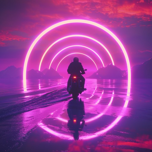 Imagine speeding through an electrified cityscape under neon lights, with the glow of digital billboards and the distant hum of hover cars. This track embodies the essence of a nocturnal odyssey in a retro-futuristic metropolis. Echoes of a calm, entrancing synthesizer pave the path as steady, understated beats conjure the steady flow of midnight traffic. Additions of light, airy pads bring a sense of soar and freedom, encapsulating the thrill and solitude of the late-night drive.