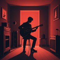 evocative guitar riffs under somber vocal layers.