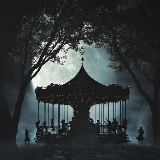 An instrumental dark cabaret piece featuring haunting piano and vibrant accordion, creating a joyful yet mysterious atmosphere reminiscent of a whimsical midnight masquerade