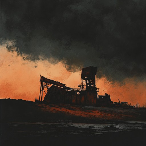 An immersive instrumental track that transports listeners to a world of abandoned factories and rusting machines. The music fuses eerie drones with metallic textures, creating an unsettling atmosphere that reflects the desolation of a post industrial wasteland.