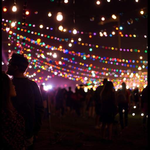 This track should embody the vibrant energy of a festive gathering, highlighted by rhythmic complexity and the joyous atmosphere of a south asian celebration. The song should feature layers of traditional dhol beats, complemented by modern electronic elements for a refreshing, danceable tune. The music should feel like it's a soundtrack to a colorful, spirited dance under festive lights.