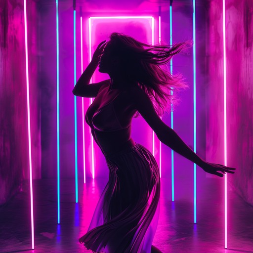 This track captures the essence of a vibrant dance floor with pulsating beats and a captivating melody. The instrumental should emphasize a strong electronic bass line combined with rhythmic synth patterns to create a dynamic, danceable atmosphere. The music should channel the energy of a packed dance club with colorful neon lights flashing in sync with the beat.