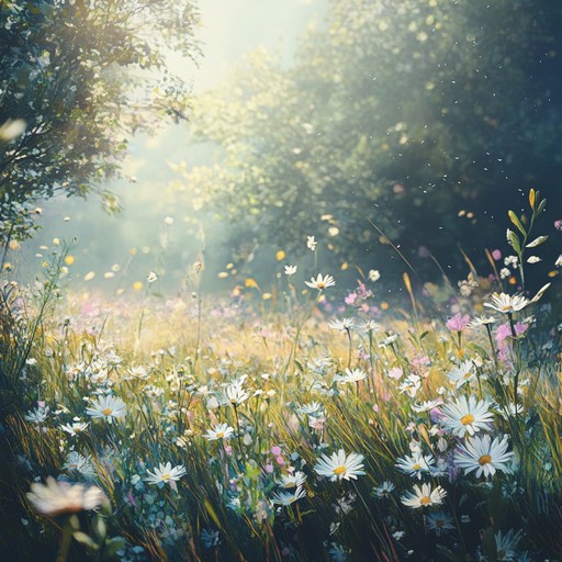 An evocative capriccio blending gentle piano notes with light textures to emulate the whispers of a summer meadow. This composition encapsulates the essence of peace, creating a serene and idyllic atmosphere