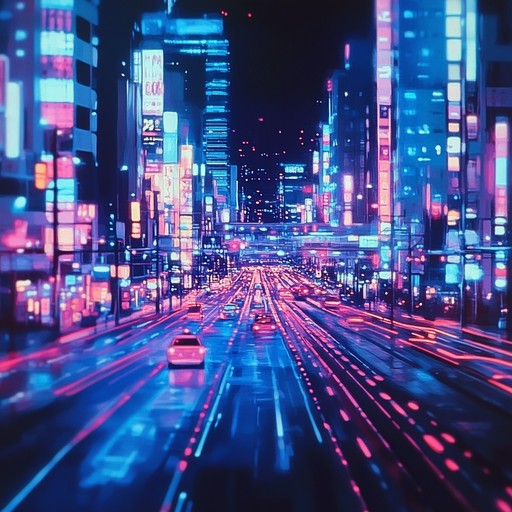 A mesmerizing instrumental drum n bass track that weaves hypnotic rhythms and atmospheric synths to create a sonic exploration of city nights illuminated by neon lights.